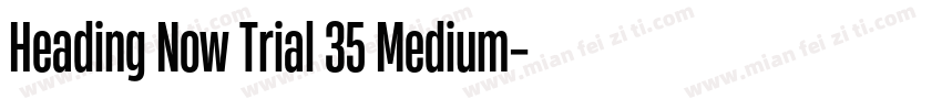 Heading Now Trial 35 Medium字体转换